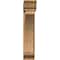 Ekena Millwork Thorton Traditional Rough Sawn Bracket w/ Offset Brace, Western Red Cedar, 8"W x 28"D x 40"H BKT0806X28X40THR01RWR - alternate 2